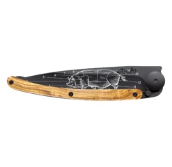 Deejo 37g Tattoo Olive Wood 'Primes Cuts' -Bialettited Winkel image 1027