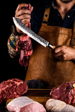 Olive Forged Slagersmes -Bialettited Winkel image 1101