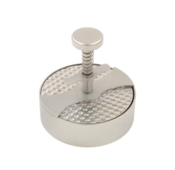 RVS Hamburgerpers Met Structuurblad Ø 110mm