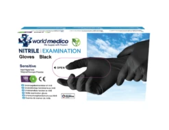 World Medico Nitril Handschoenen Xtra Strong Zwart 100 Stuks Large -Bialettited Winkel image 2077