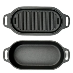 Valhal Outdoor Gietijzeren Dutch Oven Met Grill Deksel Ovaal 2 Liter -Bialettited Winkel image 553