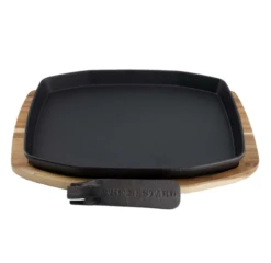 The Bastard Sizzling Plate & Holder Cast Iron L/M -Bialettited Winkel image 577