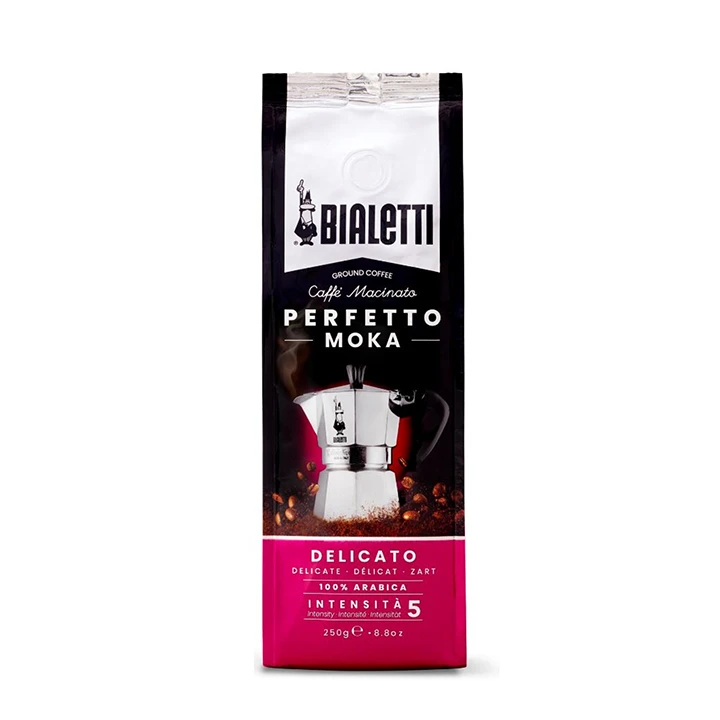 Bialetti Gemalen Koffie Moka Delicato 250 Gram 3 Bialetti Gemalen Koffie Moka Delicato 250 Gram
