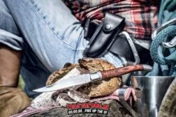 Laguiole Zakmes Rozenhout + Aanzetstaal En Leren Hoesje 7 Laguiole Zakmes Rozenhout + Aanzetstaal En Leren Hoesje -Bialettited Winkel image 980