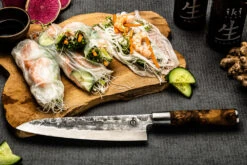 VG10 Forged Koksmes Met Lederen Beschermhoes -Bialettited Winkel image 989